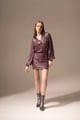 Sequins Shirt Deep Purple color