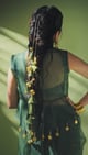 Haryali - Parandi Green/Gold color