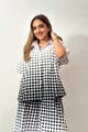 Polka Chic Coord Set White/Black color