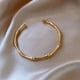 Bamboo Cuff Gold color