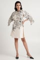 Leo - Monochrome Shift Dress White color