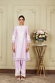 Ruzena - Princess-Cut Short Kurta with Salwar and Dupatta Periwinkle color