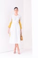 Daisy Dress Midi White White color