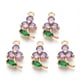 Flower Rhinestone Purple Purple color