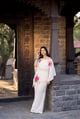 Floral Embroidered Co-Ord Set Cream Cream color