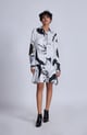 Yuki Shirt Dress White/Black color