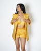 Bejewelled Blazer Buttery Yellow color