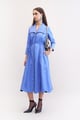 Glimmer Trench Dress Blueberry color