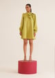Belle Dress Cyber Green color
