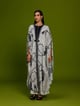 Ivory Abstract Print Kaftan and Wide-Leg Pant Co-ord Set - Kamaali Pret - Image 1