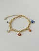 Evil Eye Pre-Made Charm Bracelet Gold color