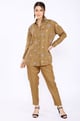Tobacco Emb Shirt Tobacco color