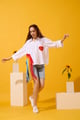 Rainbow Shirt Bright White color