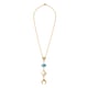 Over the Moon Neck Chain Gold color