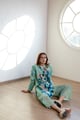 Aqua Green Printed Shirt and Pant Co-ord Set - Maidaan - Image 1