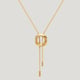 Squircle Bolo Necklace Gold color