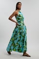 Multicolor Halter Neck Tropical Print Maxi Dress - KAREN MILLEN - Image 1