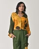 Eliza Frayed Shirt Yellow/Green color