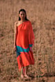 Prism Geometric Red Dress Red color