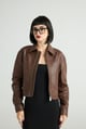 Vigor- Power Leather Jacket Brown color
