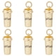 Coffee Mug Charm Gold color