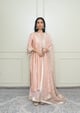 Baarizah- Embroidered Choga Kurta Set Pearl Pink color