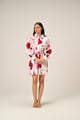 Cloud Petal � Mini Shirt Dress White/Red color