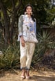 Posy Co-Ord Set Off White/Blue color