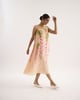 Nova Midi Dress Peach color