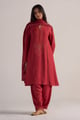 Jester Red Pashmina Kurta Set Jester Red color