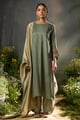 Green Kurta Set with Dupatta Green color
