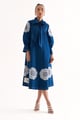 Moonscape Dress Persian Blue color