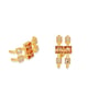 Cosmic Cadence Earrings Gunmetal color