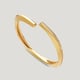 Squircle Open Bangle Gold color