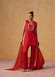 Sana Suit Set (Red) Red color