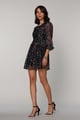Victoria Floral Dress Black color