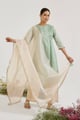 Mint Gold Dupatta Gold color