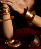 Gold Triple Cuff Gold color