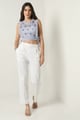 The White Tailored Trouser White color