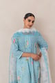 Cotton Ghingham Check with Floral Buta Kurta Set - CHHIPA JAIPUR - Image 1