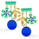 Secret Garden Earrings Multicolor color