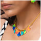 Get Lucky Necklace Pink/Blue/Green color