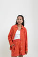Stripes Shirt Orange color