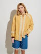 Yellow Striped Lace-Detail Button-Down Shirt - SISTER JANE - Image 1