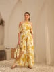 Floral Jumpsuit Yellow color