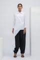 White Waterfall Tunic Top White color