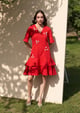 Trinity Dress Red color