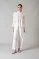 Alba Schiffli Pants White color