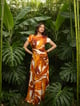 Fall Printed Maxi Dress - POPPI - Image 1