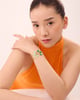 Zora Sterling Bracelet Gold/Green color